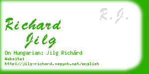 richard jilg business card